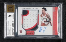 2018 National Treasures Horizontal 13/49 Gary Trent Jr BGS 9 MINT Patch Auto n8q