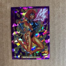 2024 Marvel Masterpieces 1992 Platinum PURPLE CRYSTALS #46 Jean Grey