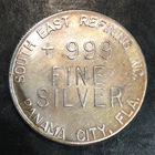 1oz Silver Bullion Scarce Old Panama City Florida Original WE COMBINE SHIP #R834