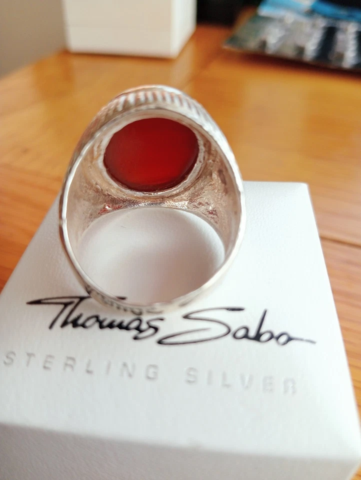 YEMENI Men AQEEQ Ring Islamic Hakik Agate Yemen SILVER خاتم عقيق يمني سليمانى - Image 2 of 4