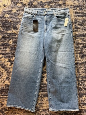 PAIGE Sasha Ankle Wide Leg Jeans Light Wash Women's Size 33 NWT $249