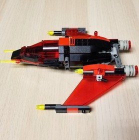 Custom Lego Galaxy Squad Interceptor (70701) Black/Red Space Fighter 