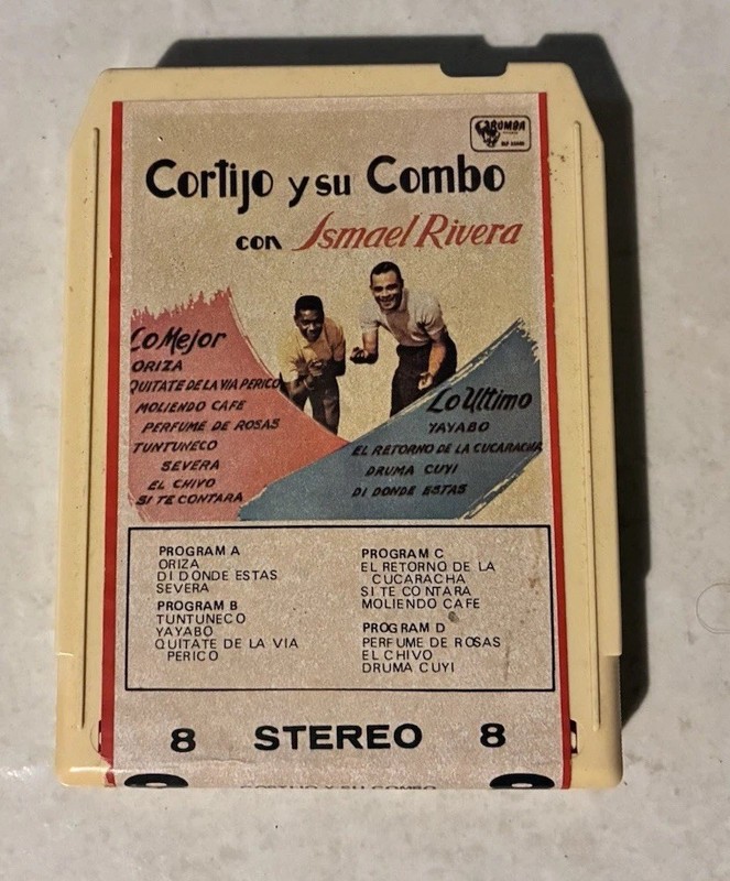 Cortijo y su Combo con Ismael Rivera - Rumba Records 8 Track Tape 