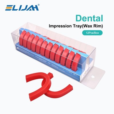 Dental U Shape Wax Rim Model Base Plate Wax Occlusal Wax Casting Bite Block New