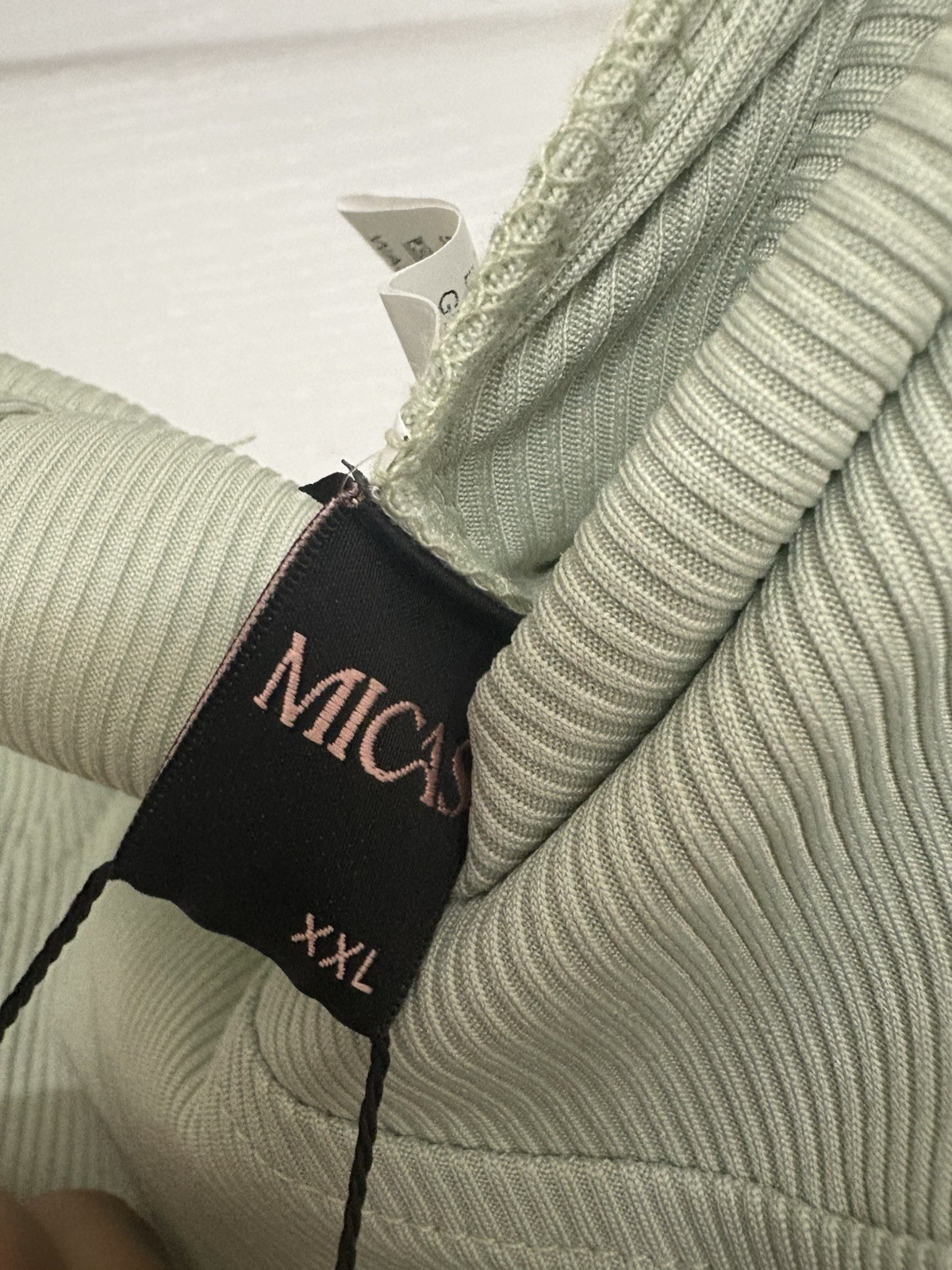 MICAS Basic Solid Knit Split Strapless Top And Sh… - image 9