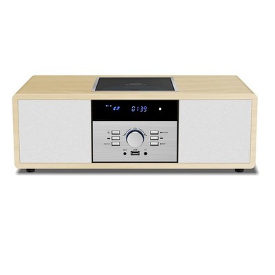 Bluetooth Stereo System for Home with CD Player, Vintage Wooden Hi-Fi Music S...