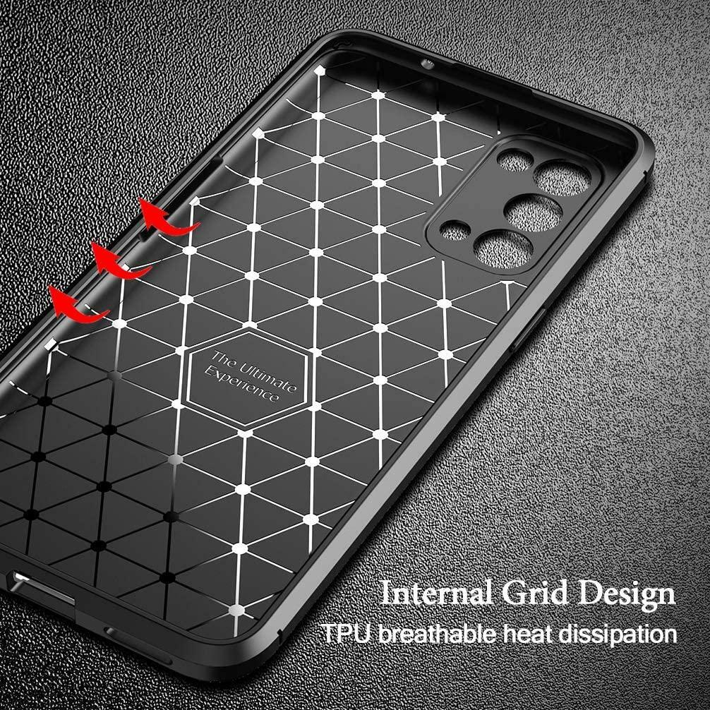 RankOne Custodia per OPPO Find X3 Lite/OPPO Reno5 5G (6.43 Inches) Cover Morbida in Silicone TPU - Grigio lavanda