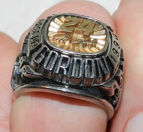 1994 Jeff Gordon Nascar Team Ring - Sterling Silver + 10K gold by Keepsake 23.6g - Picture 4 of 9