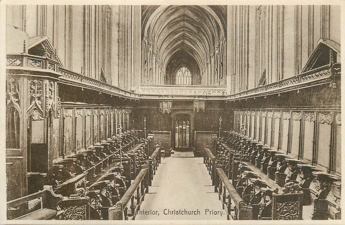 Lot of 7 postcards England Christchurch Priory | eBay
