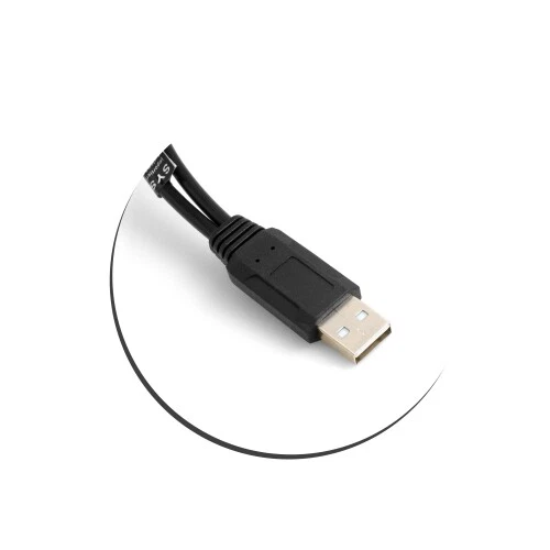 SYSTEM-S Y- Kabel USB Typ A Stecker zu 2 x USB Typ A Buchse Y-Splitter Adapter - Bild 3 von 3