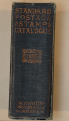 1925 Scott Standard Postage Stamp Catalogue hardcover over 1,500