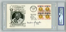Indira Gandhi ~ Signed Autographed Mahatma Gandhi Envelope ~ PSA DNA Encased