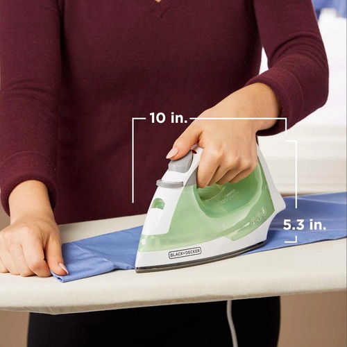 BLACK+DECKER IR02V 1200W Compact EasySteam Iron Green/White – Adjustable Steam - 第 14/14 張圖片