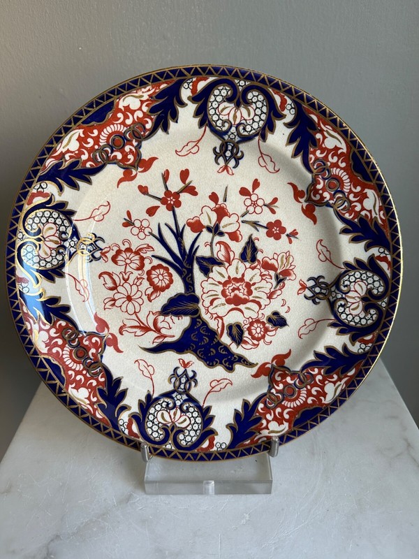 Royal Crown Derby Kings (#563) English Porcelain plate, old mark, Ca. 1884-1887