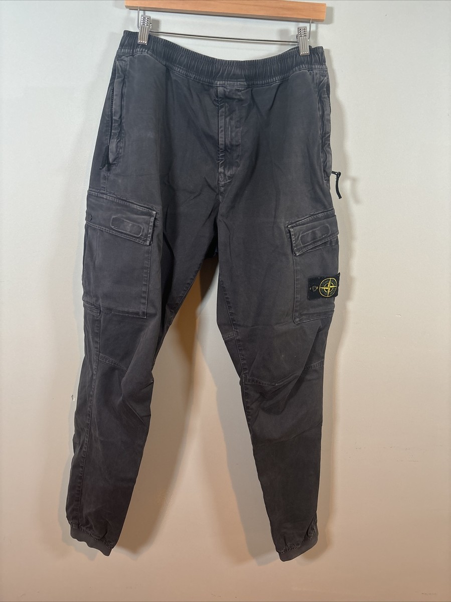 Stone Island Pants 34 Grey Cargo Jogger Italian Designer Stone Island Pants 34 Grey Cargo Jogger Italian Designer