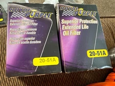 Lot of 2 Royal Purple 20-51A Extended Life Premium Engine Oil Filters NIB