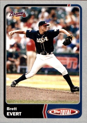 2003 Topps Total SILVER #416 Brett Evert USA ATLANTA BRAVES Myrtle Beach