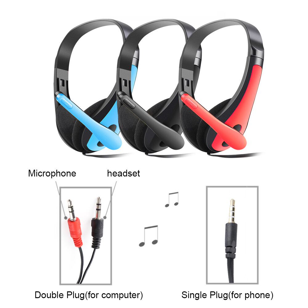 Gaming Headset with Mic for PS5 PS4 xBox Series X/S Switch PC, Wired 3.5mm Black-image