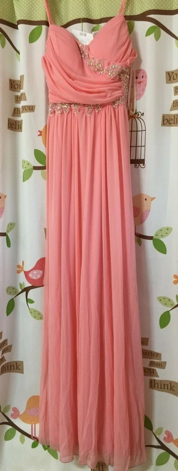 Женское вечернее платье B. Darlin Sleveless, розовое, размер 9/10 - Изображение 2 из 4