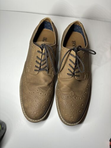 RYE Hombres 11.5 Marrón Zapatos Informales (Gran Forma)! Derby - Imagen 3 de 14