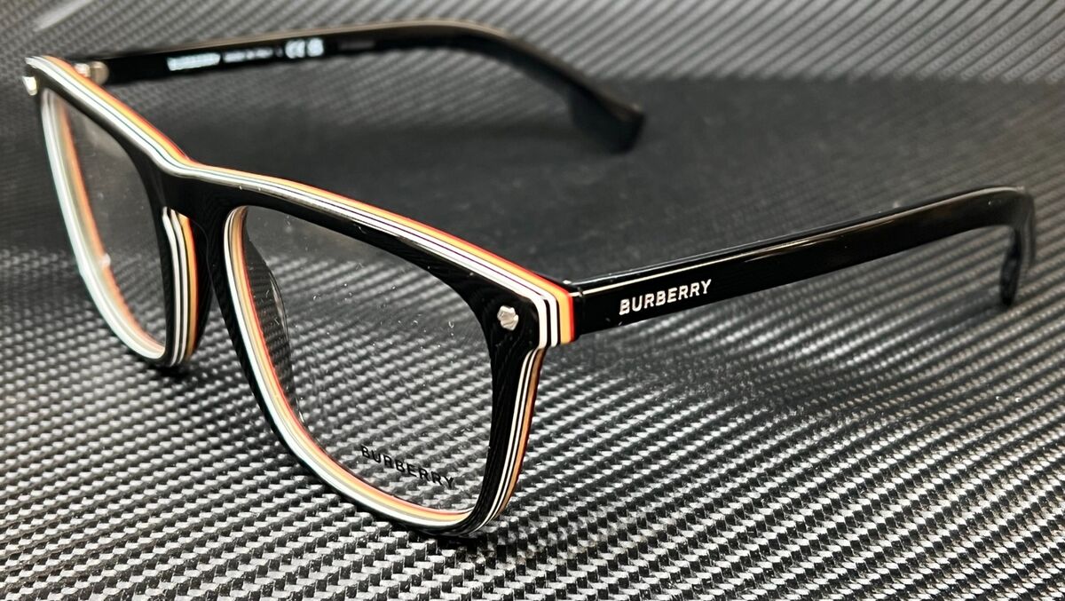 BURBERRY BE2340 3798 Black Men's Square 56 mm Eyeglasses | eBay BURBERRY BE2340 3798 Black Men's Square 56 mm Eyeglasses | eBay