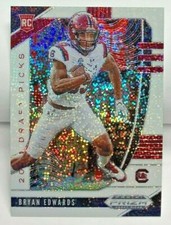 Bryan Edwards 2020 Panini Prizm Draft Picks White Sparkle Prizm RC #141 SP