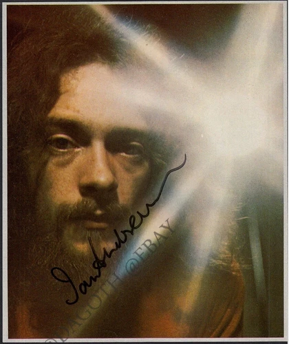 JETHRO TULL - Aqualung IAN ANDERSON Thick as A Brick Locomotive Autograph SIGNED