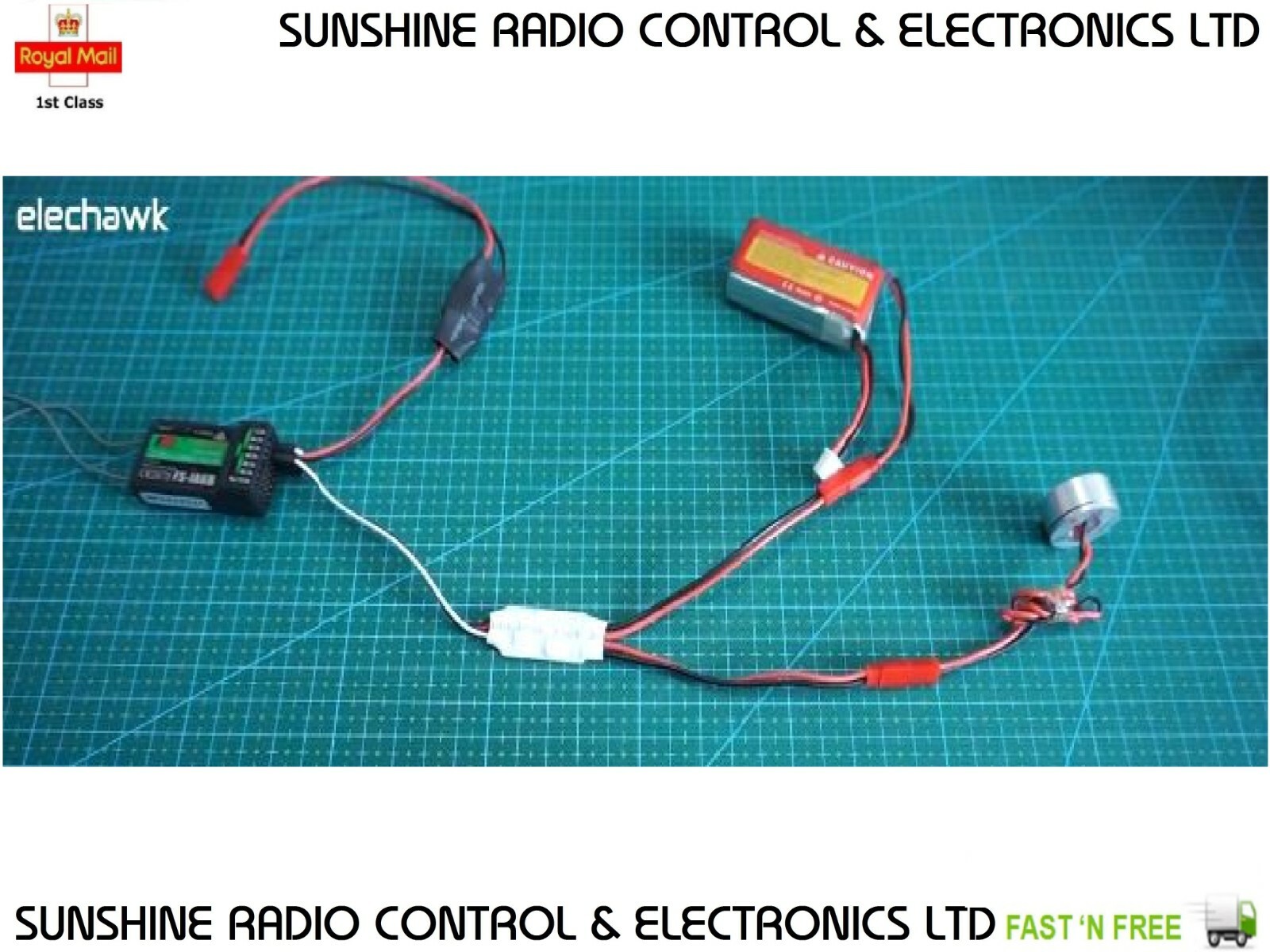 RC Receiver RX Controlled ON / OFF Switch 5AMP For Lights Drone Plane