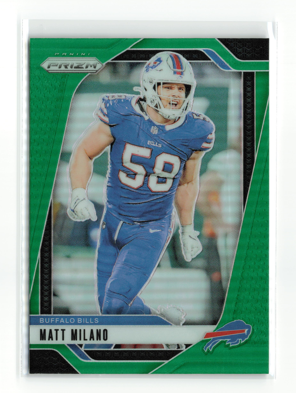 MATT MILANO #33 2024 PANINI PRIZM BILLS GREEN READ