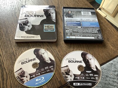 Jason Bourne (Ultra HD, 2016) Used 4K Action Matt Damon Free USA Shipping