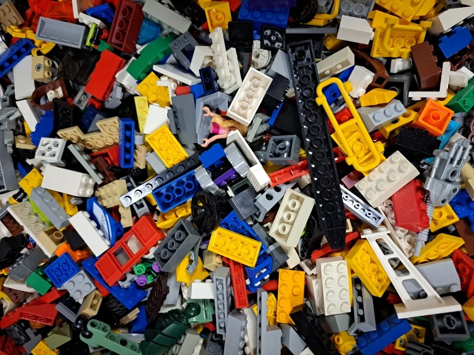 LEGO® 4kg Steine gebraucht Kiloware gemischt Konvolut Bausteine; Used - Bild 3 von 3