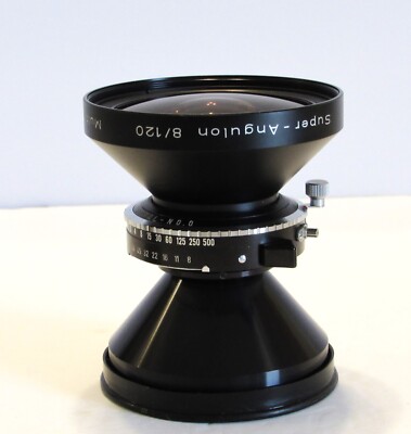 chneider Super-Angulon 120㍉ F8 Schneider Super Angulon MC 120mm F8 Lens in Copal #0 Shutter #0724
