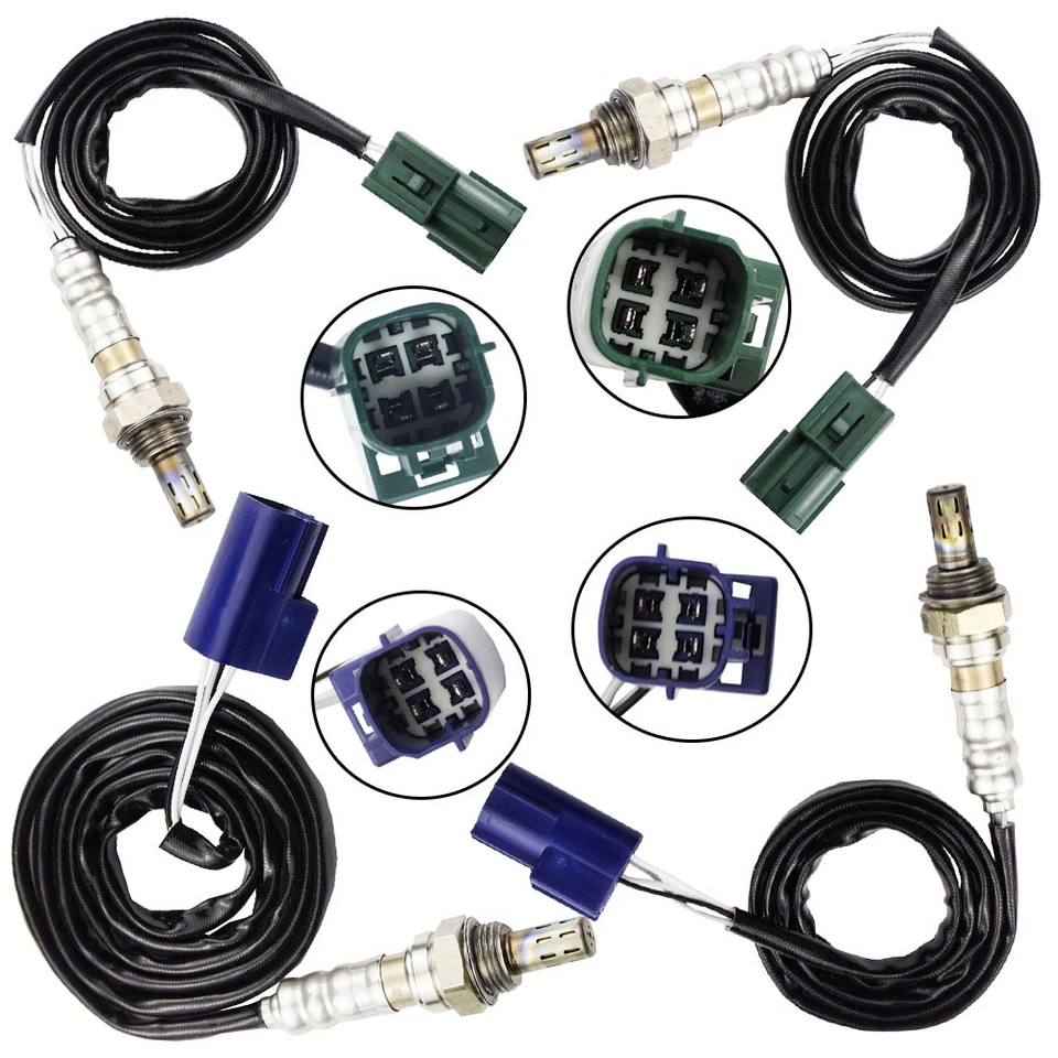 Para 2004 Nissan Pathfinder 3.5L V6 conjunto de 4 sensores de oxigênio superiores + inferiores 234-4314 - Imagem 2 de 4