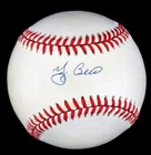 *Yogi Berra Signed Autographed OAL Brown Baseball Ball Upper Deck UDA COA*
