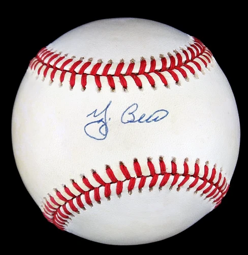 *Yogi Berra Signed Autographed OAL Brown Baseball Ball Upper Deck UDA COA*