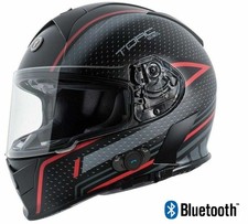 Torc T14B Mako Bluetooth Dual Visor DOT Motor...