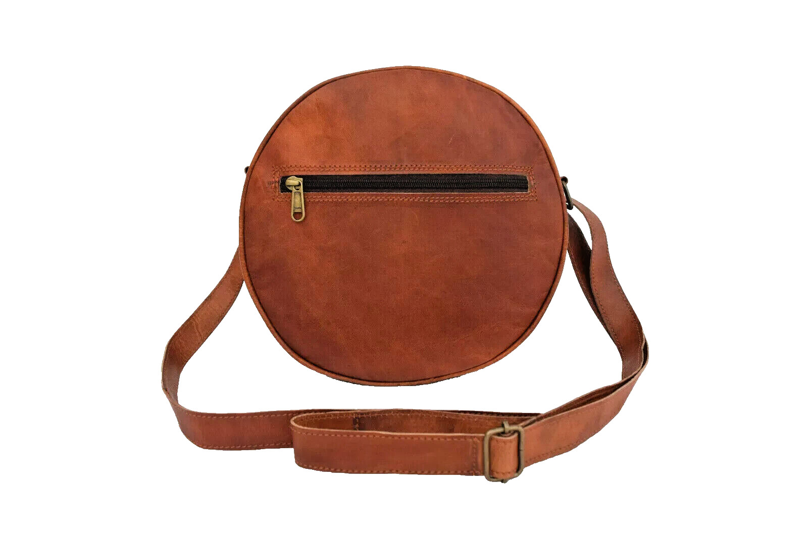 Bolso Bandolera De Cuero Marrón Artesanal Hecho A Mano Accesorio Para Mujeres