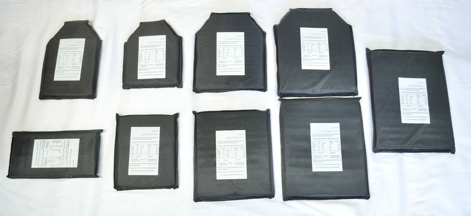 COMPASS Body Armor Plates - Various Sizes, NIJ IIIa Softplate