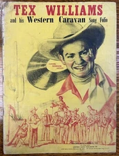 Tex Williams and His Western Caravan Song Folio 1947 Golden West Melodies