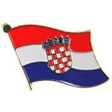 (2 PACK) Croatia Country Flag Bike Motorcycle Hat Cap lapel Pin