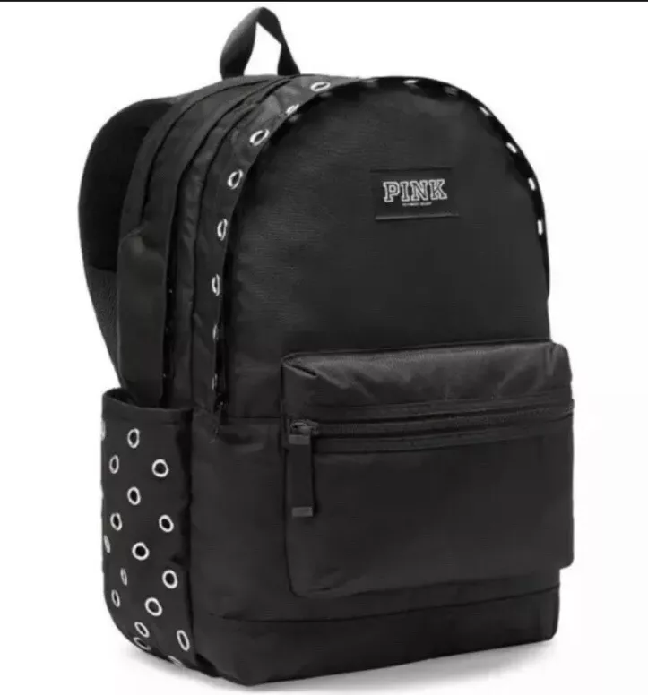 Grey and clearance black pink backpack