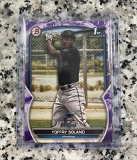 2023 Bowman Yoffry Solano 1st Purple  /199 Miami Marlins #72