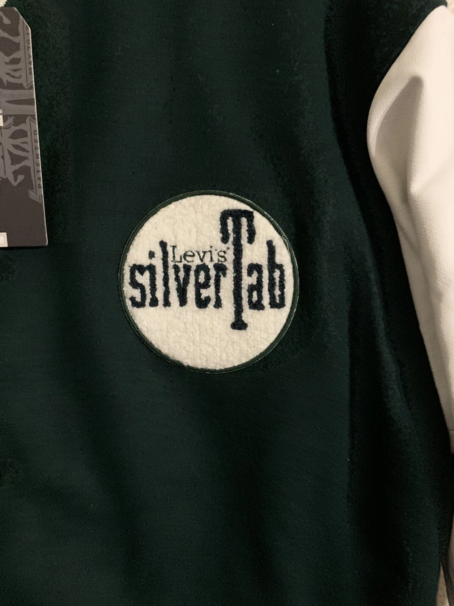 SilverTab Varsity Jacket Levi's Letterman Bomber Coat Wool Retro 90's Size M