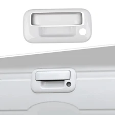 2x Rear Tailgate Door Handle COVER W/ Camera Hole Decor For 2009-2014 Ford F150 