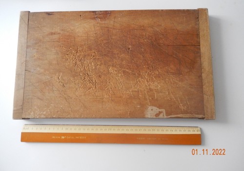 Ancienne Planche à Découper Bois – Billot Boucherie Vintage – Déco Cuisine Rétro