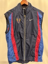 Vtg Nike Vest USA Windbreaker Color Block USA FZ Pockets Made In USA Men’s large