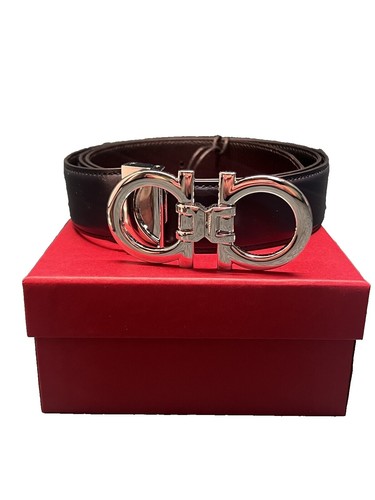 Salvatore Ferragamo Gancini Belt Leather 29.9 display picture 1