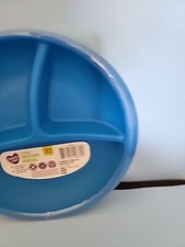 Parent's Choice 3-Pack Section Plates 12 Months Blue, Orange Green .