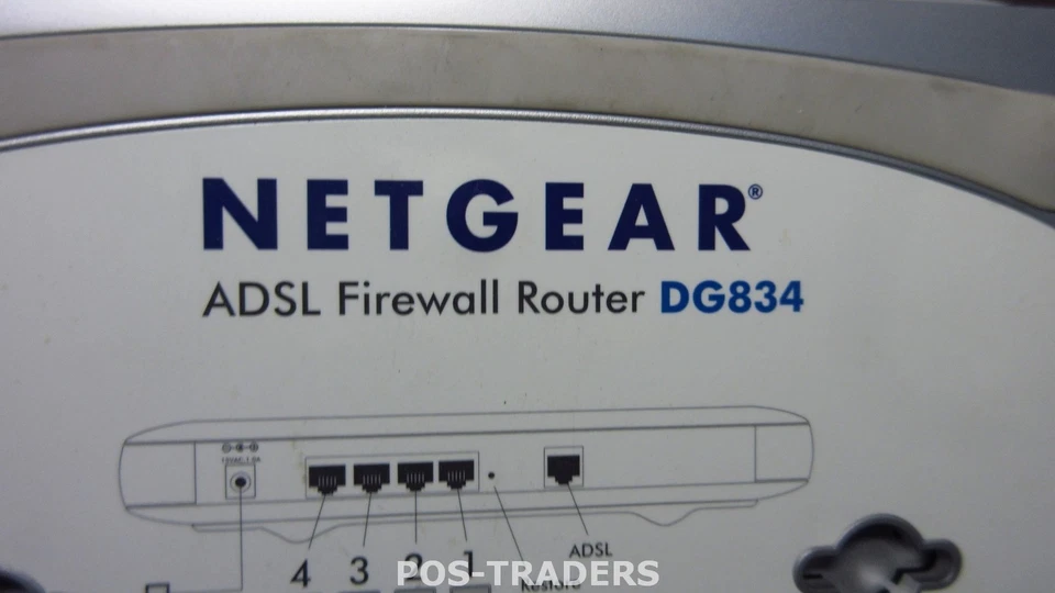 NETGEAR DG834 ADSL 4-port 10/100 Mbps Switch ADSL Firewall Router EXCL PSU - Bild 3 von 3