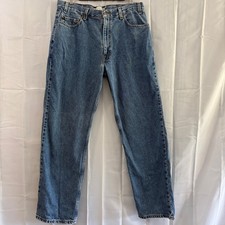 Vtg Levi Strauss Signature Mens Relaxed Fit Jeans Medium Wash Blue 36x32 Denim
